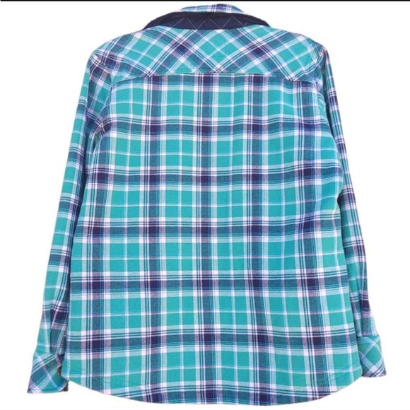 Orvis Fleece Lined Plaid Flannel Button Up Shirt Shacket Jacket - Picture 2 of 9